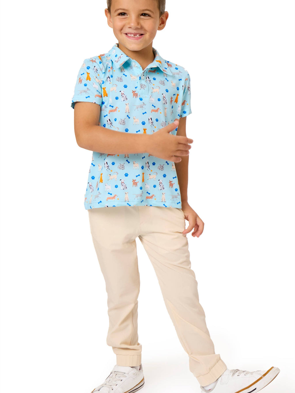 Boys Oatmeal Stretch Performance Jogger Pants