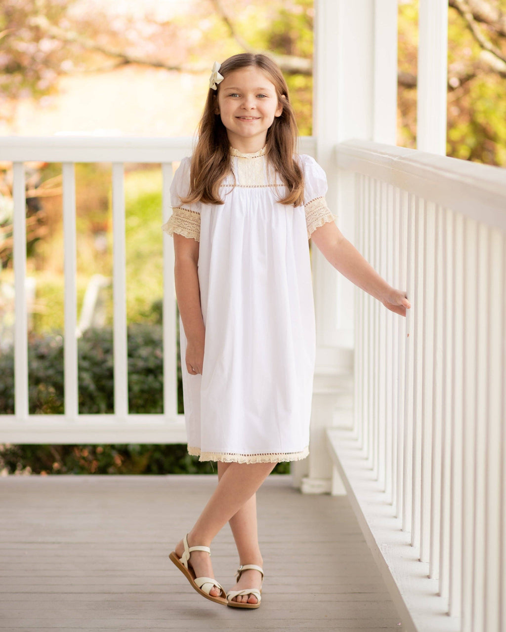 Dover Lace White Heirloom Dress