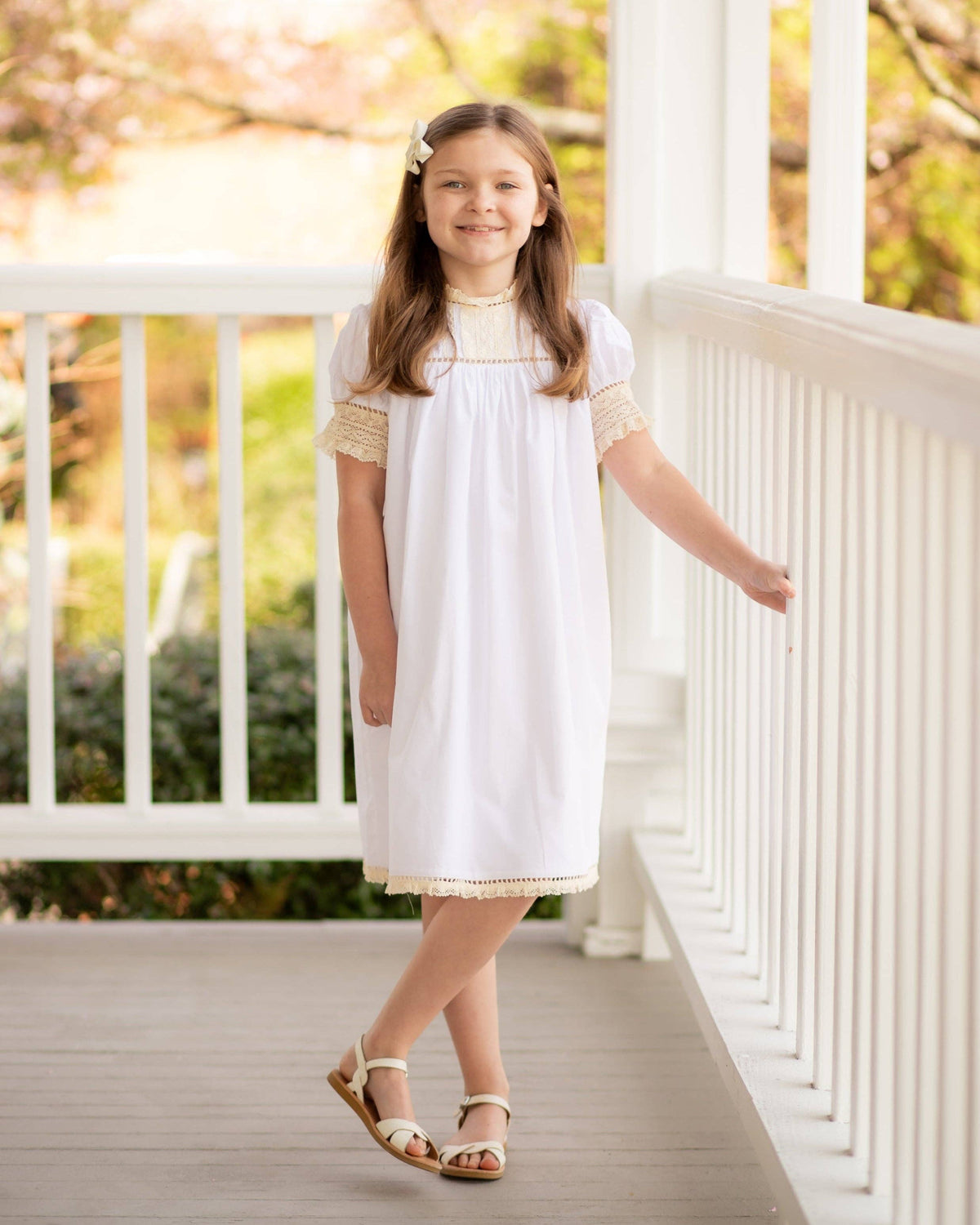 Dover Lace White Heirloom Dress
