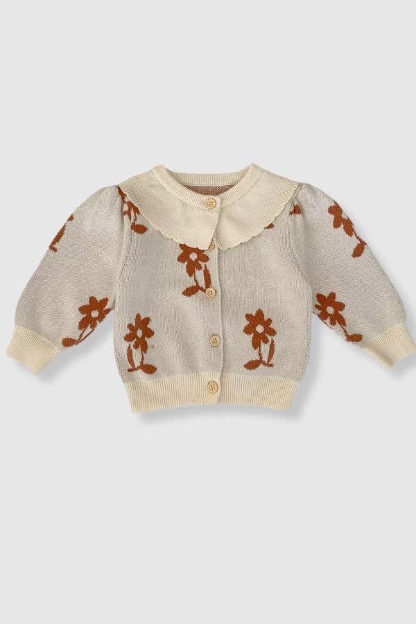 Rustic Bloom Cardigan 🤎🌼