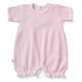 Paty Knit Ruffle Hem Bubble in Solid Colors: Pink w/ Pink Trim