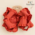 Pumpkin Ruffle Bow 🎃🤎