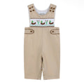 Light Brown Mallard Smocked Overalls