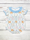 Baby Bow Pumpkin Bubble With Ruffle