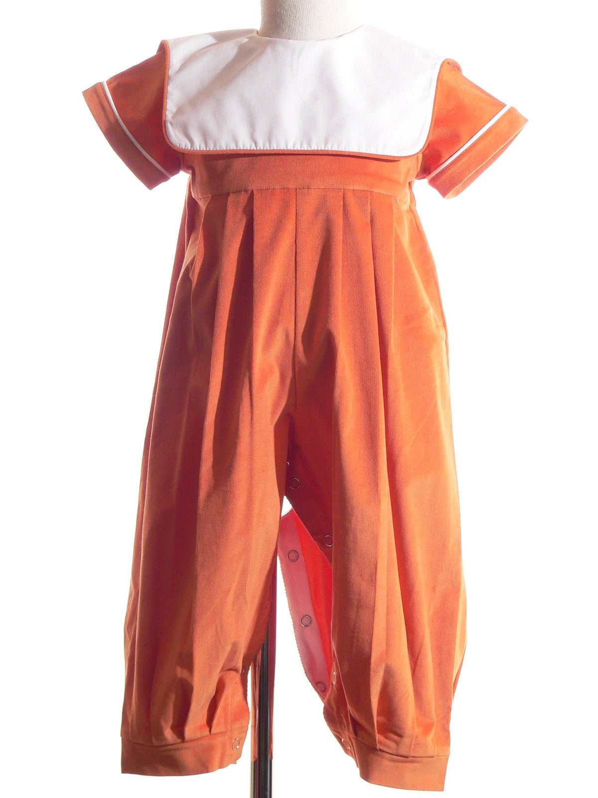 Orange Boy Romper: 24 months